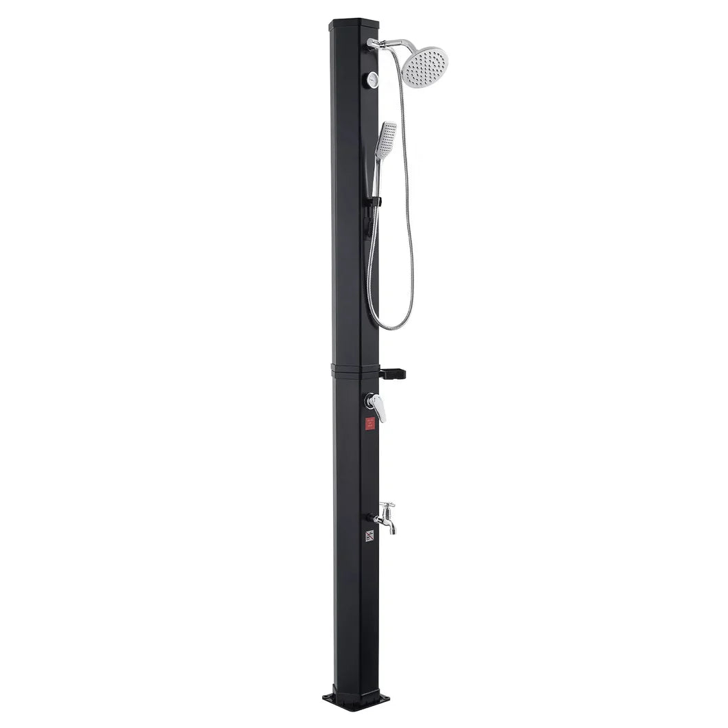 Solar Heated Outdoor Shower