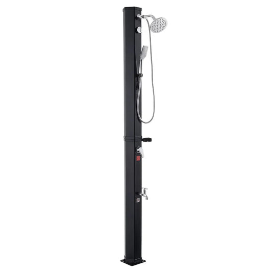 Solar Heated Outdoor Shower
